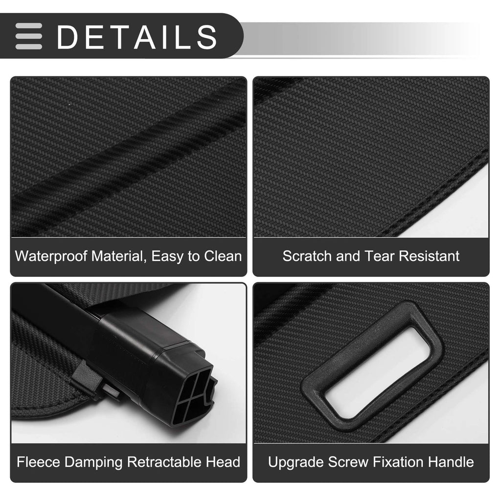 Retractable Cargo Cover for BMW X3 E83 (2004–2010) Black Carbon Fiber