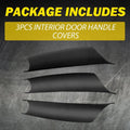 3X Interior Door Pull Handle Cover Trim for BMW X5 F15 X6 F16 (2014–2018) BLACK EXV