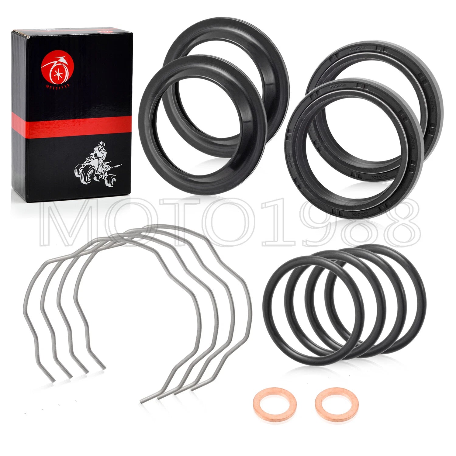 Fork Dust Oil Seals Kit 41x53x8/10.5mm for Honda Shadow ACE 750 (1998–2003)