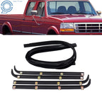 Set of 4 Window Sweep Weatherstrip for Ford Pickup Truck (1987–1997)