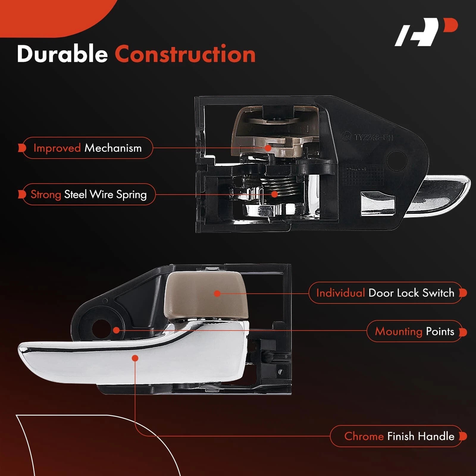 Right Interior Door Handle for Toyota Avalon (2019-2022)
