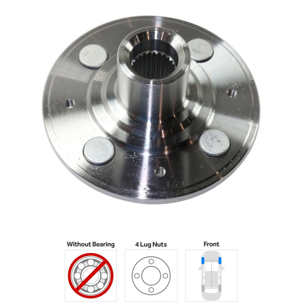 Set of 2 Wheel Hubs for Honda Civic (1992–2000) Front Left & Right 4 Lug