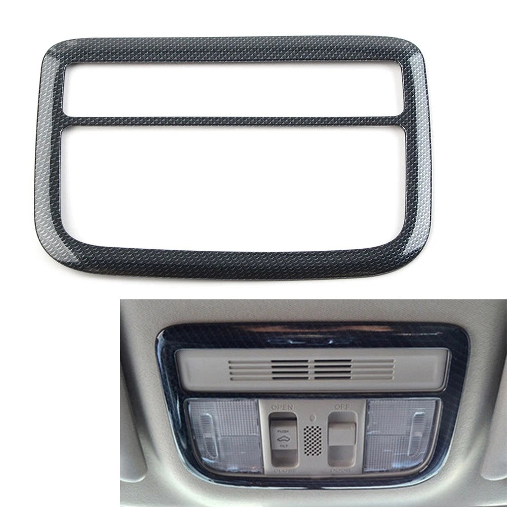 Front Reading Light Lamp Frame Cover Trim for Honda Civic (2016–2020) Carbon Fiber