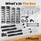 4in Lift Kit w/ Shocks for Jeep Wrangler JK Unlimited (2007–2018)