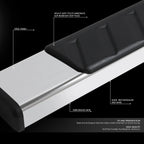 Set of 2 Running Board Steps for Ford F150 Super Cab (2004–2014)