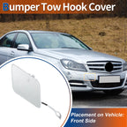Tow Hook Cover for Mercedes-Benz (2012–2015) No.A2048850426 Silver Tone