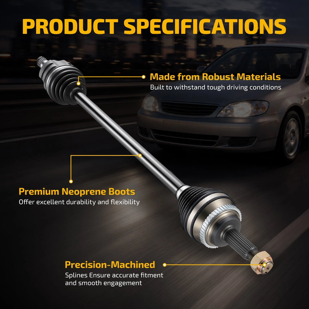 Front Passenger CV Axle Shaft for Toyota Corolla Matrix Pontiac Vibe (2003–2013)