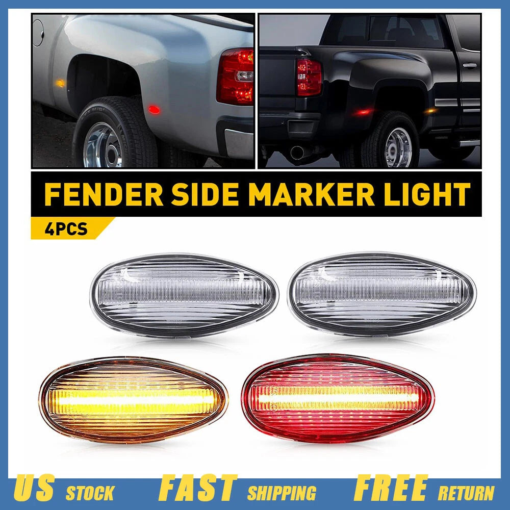Side Marker Light for Silverado 2500HD Sierra 3500HD (2007–2019)