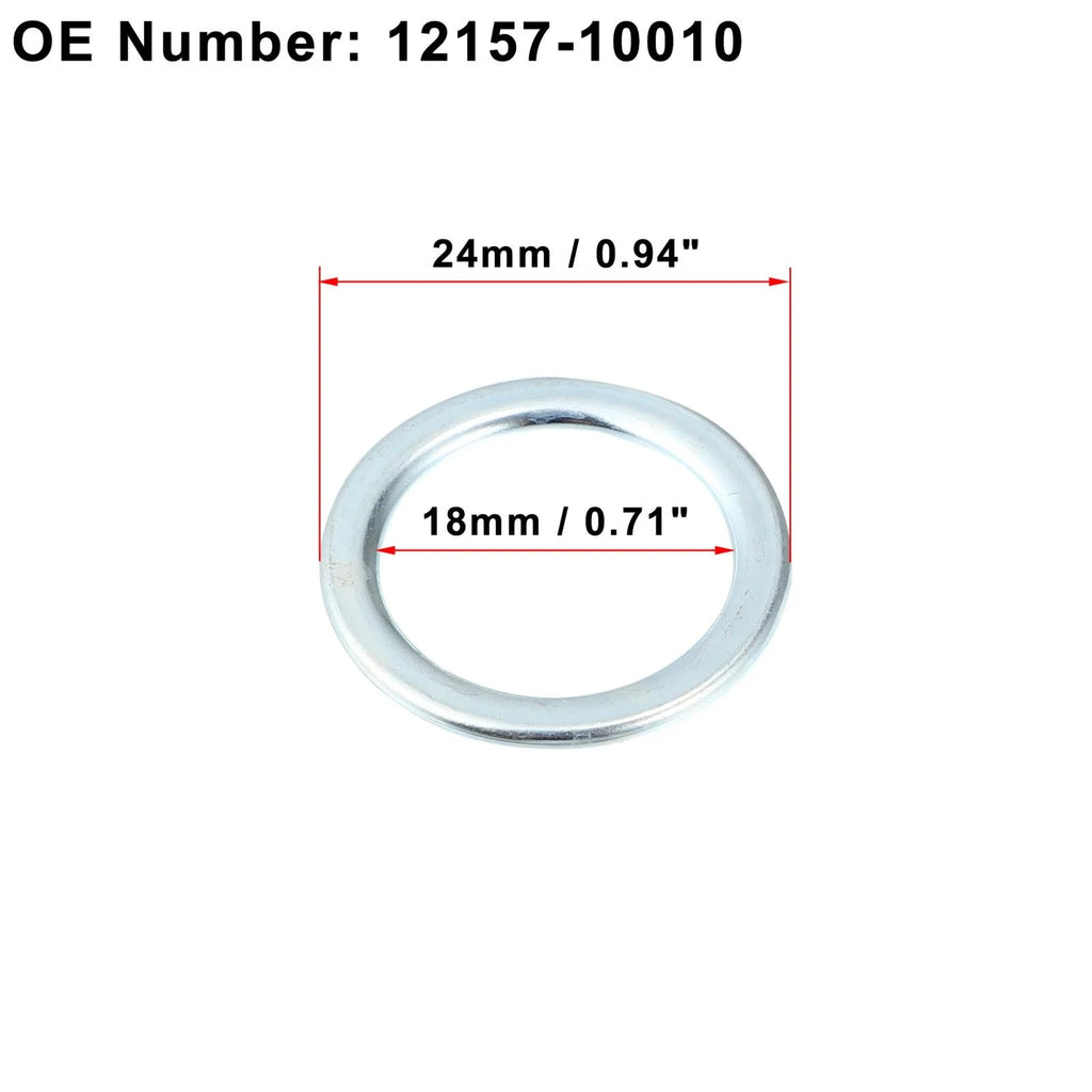 15pcs M18 Engine Oil Drain Screw Gasket 12157-10010 for Toyota Corolla (1971–1974)