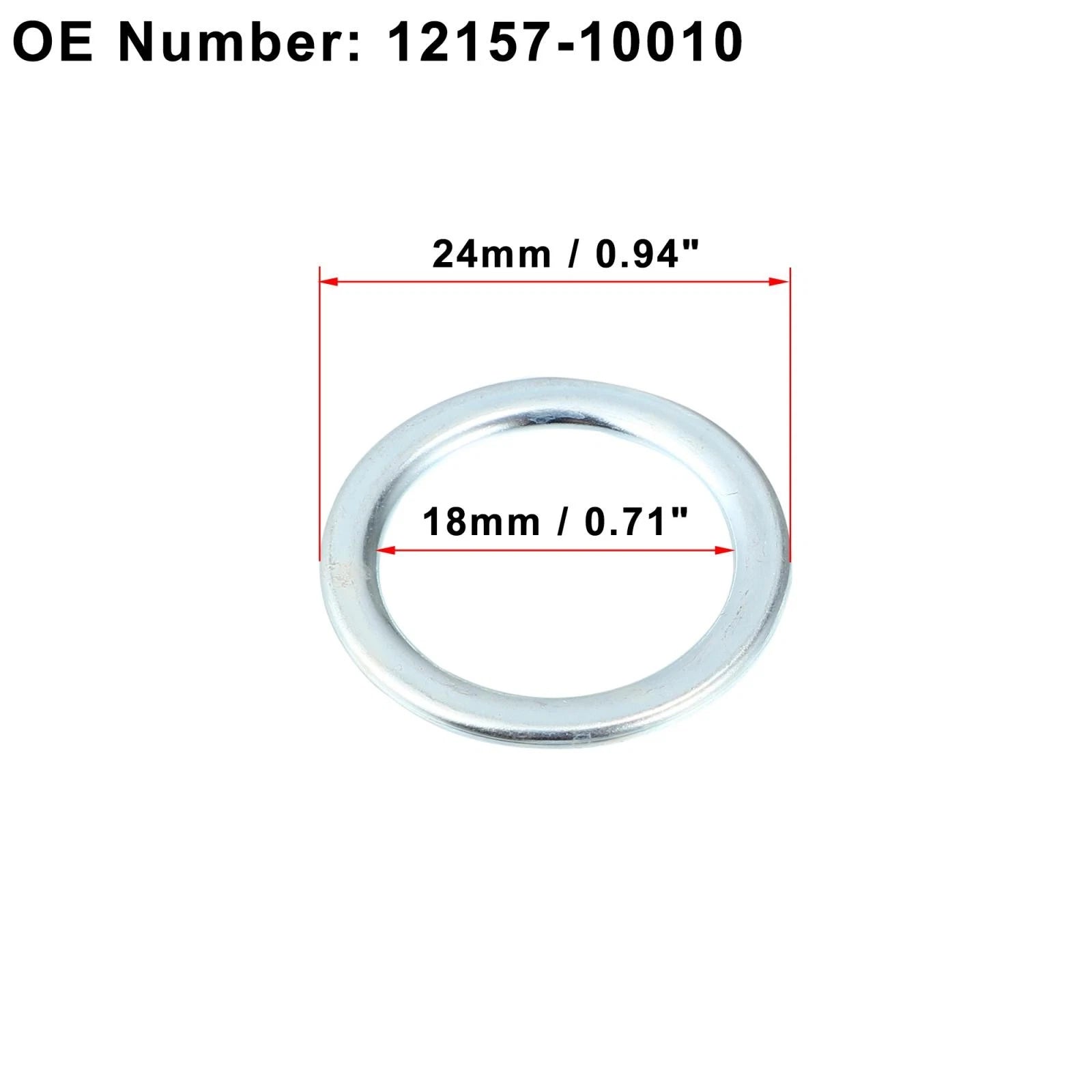 15pcs M18 Engine Oil Drain Screw Gasket 12157-10010 for Toyota Corolla (1971–1974)