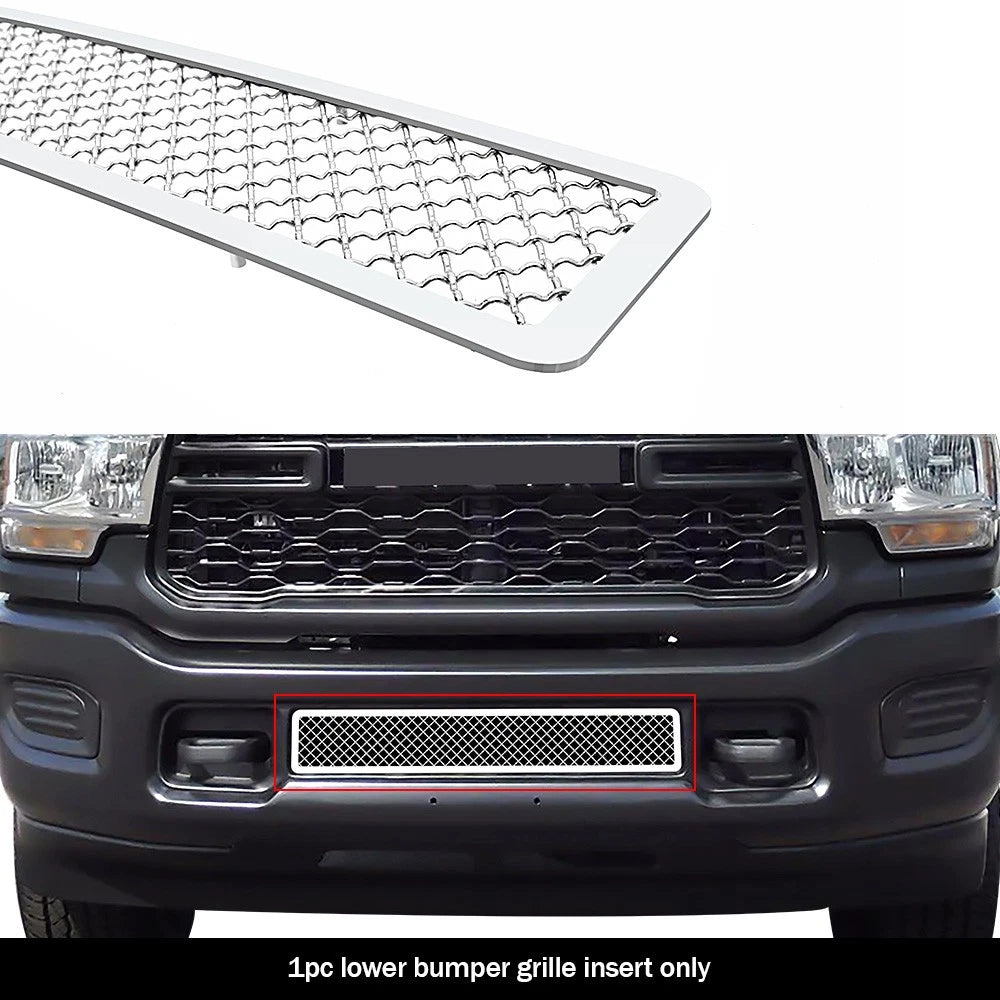 Lower Stainless Chrome Mesh Grille Insert for Ram 2500/3500 (2019-2024)