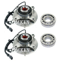 Front and Rear Wheel Bearings & Hubs Kit for Ford F-150 AWD (2010)
