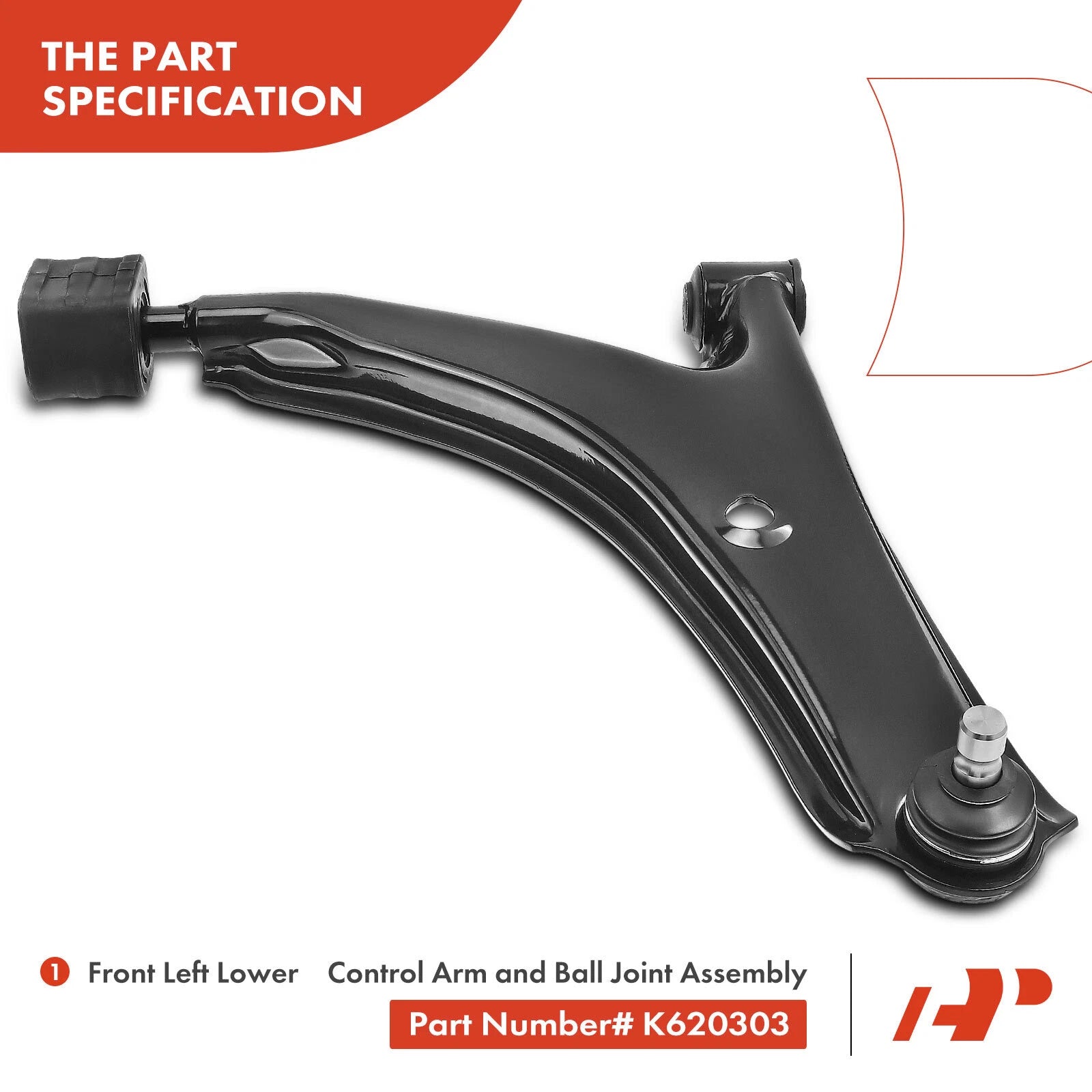 2X Front Lower Control Arm with Ball Joint for Chevrolet Metro (1998-2001)