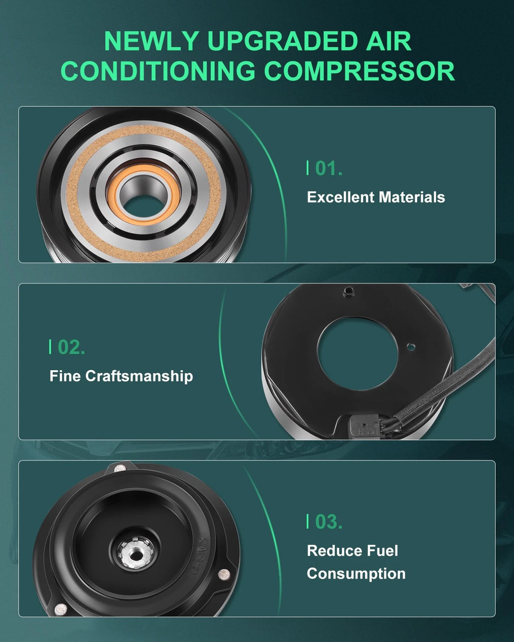 A/C Compressor Clutch Kit for Chrysler Town and Country, Dodge Caravan (2004–2006)