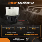 A/C Heater Blower Motor Fan for Audi A5 Q5 S4 S5 (2008–2016)