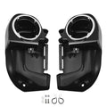 Lower vented leg fairings with speaker box pods for Harley Touring Road King (1983–2013)