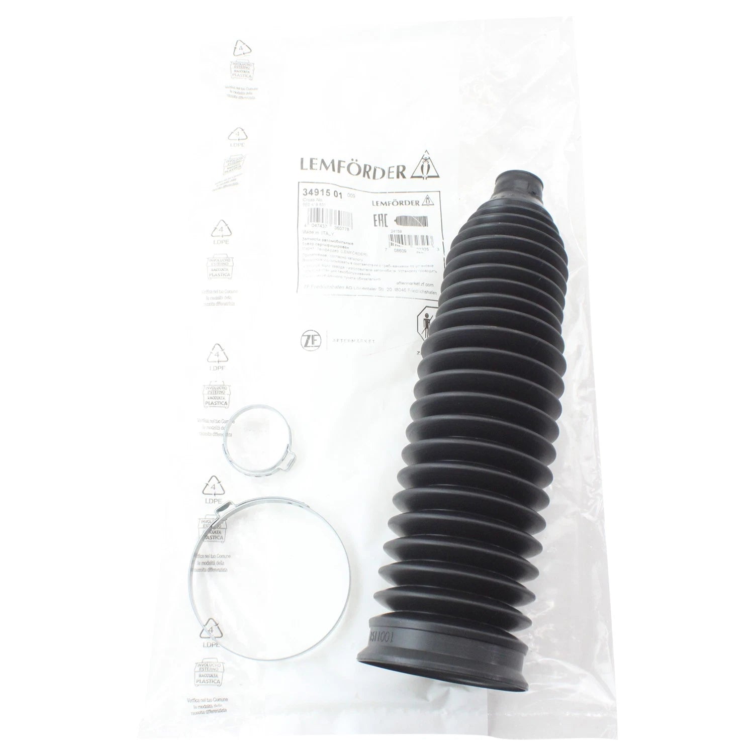 Tie Rod Boot for Lemfoerder (Front Inner) - Part Number 3491501