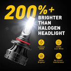 8x 9005 9006 LED Headlight Kit Bulbs for Hi Low Beam (6000K)