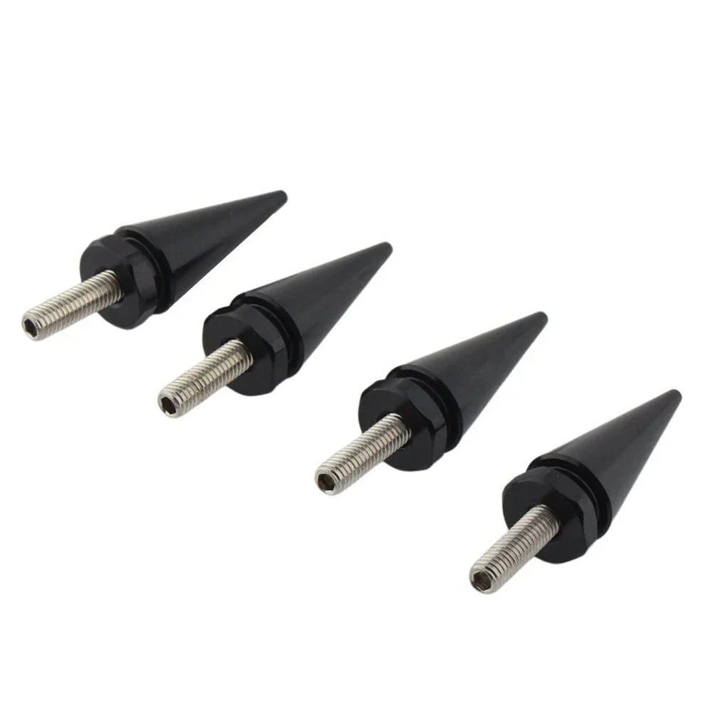 4 x 5mm Black Spike Windscreen Screw Bolts for Harley Touring Road Glide (98-25)