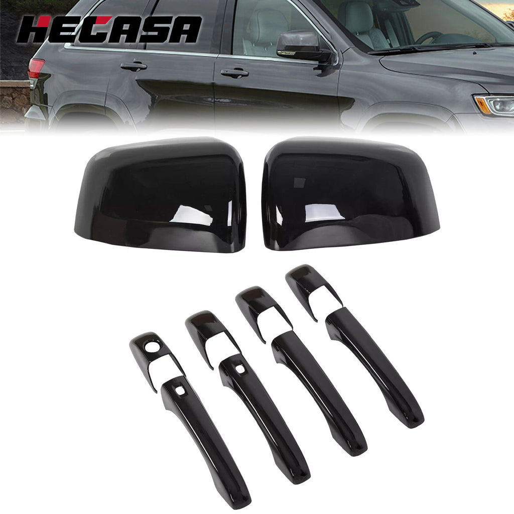 Mirror Covers and Door Handle Covers for Jeep Grand Cherokee/Dodge Durango (2011–2023)