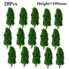 20Pcs 3.93" Model Trees for Train Railroad Diorama Landscape