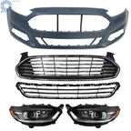 Headlight, Grille & Bumper Cover Kit for Ford Fusion (2013-2016)