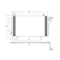 Replacement Aluminum A/C Condenser w/Receiver/Drier (See compatibility Chart)