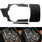 3pcs Carbon Fiber Console Trims for Alfa Romeo Giulia (2017–2023)