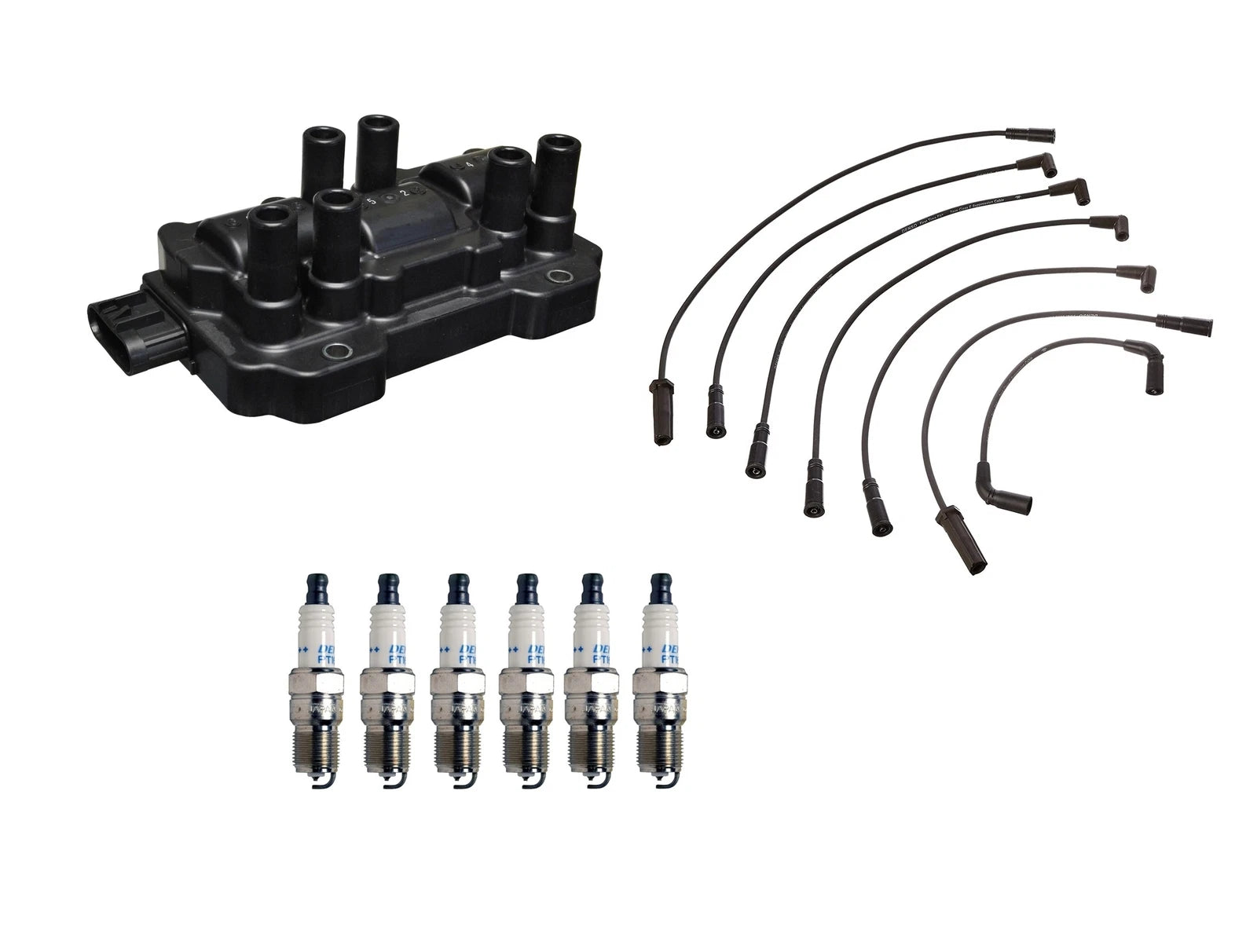 Denso Ignition Coil & Wire Set for GM 4.3L V6 (1996–2002)