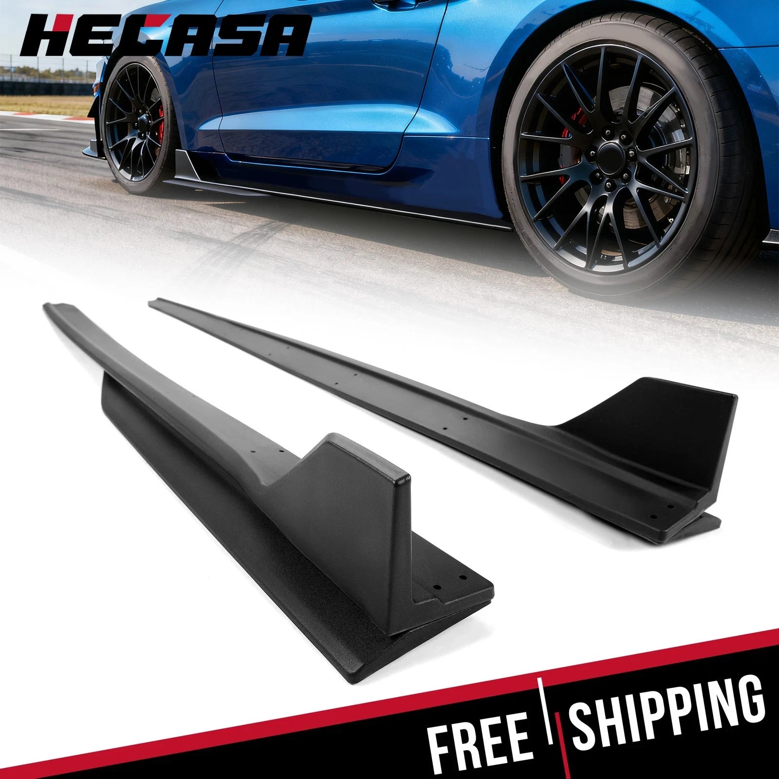 Side Skirt Extension Splitter for Ford Mustang (2015–2023)