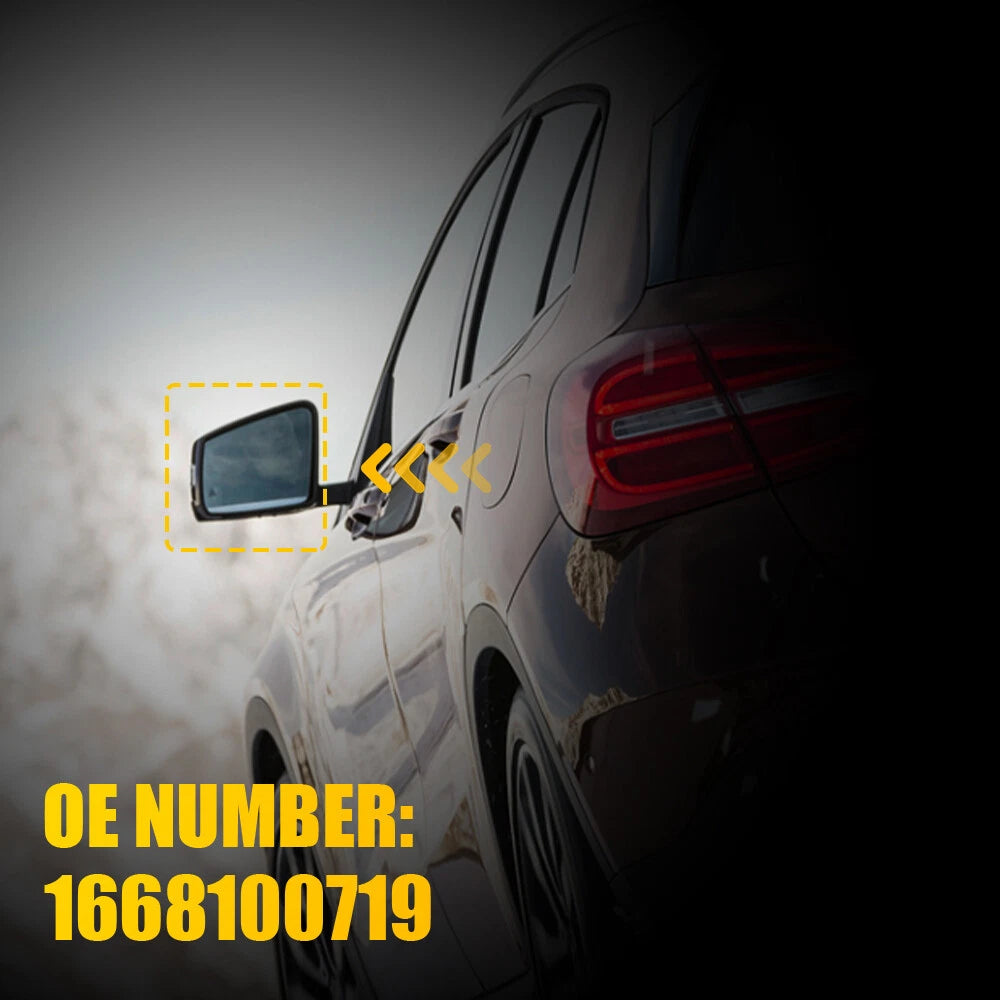 Driver Side Rearview Mirror Glass with Blind Spot for Mercedes W166 (2012â2019)