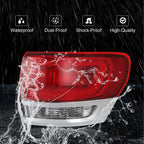 Clear Outer Rear Right Passenger Tail Light for Jeep Grand Cherokee (2014-2020)