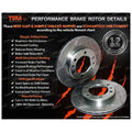 Rear Drilled Slotted Disc Brake Rotors for 80 Series (1990–1992)