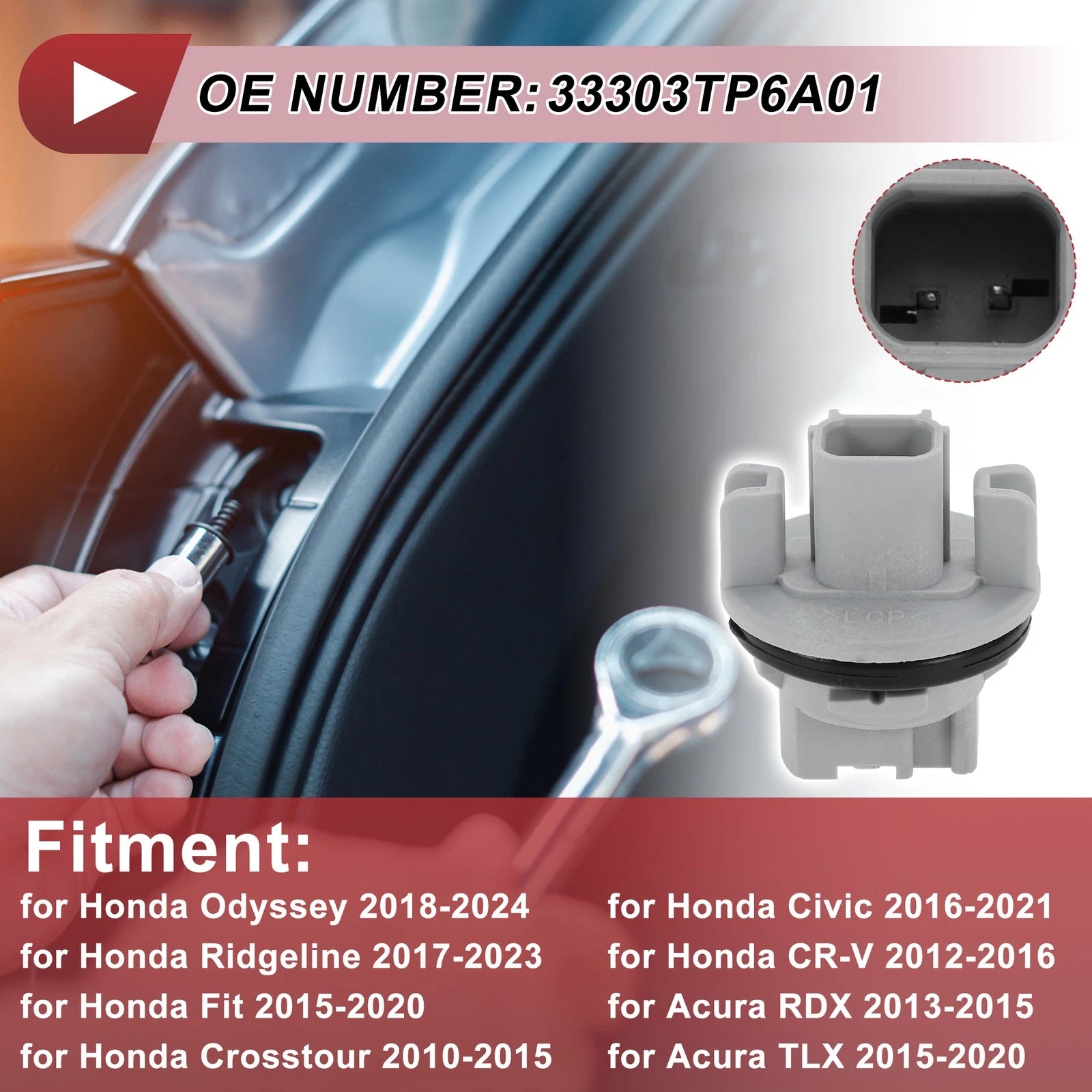 Tail Light Socket for Honda Odyssey (2018–2024) No. 33303TP6A01