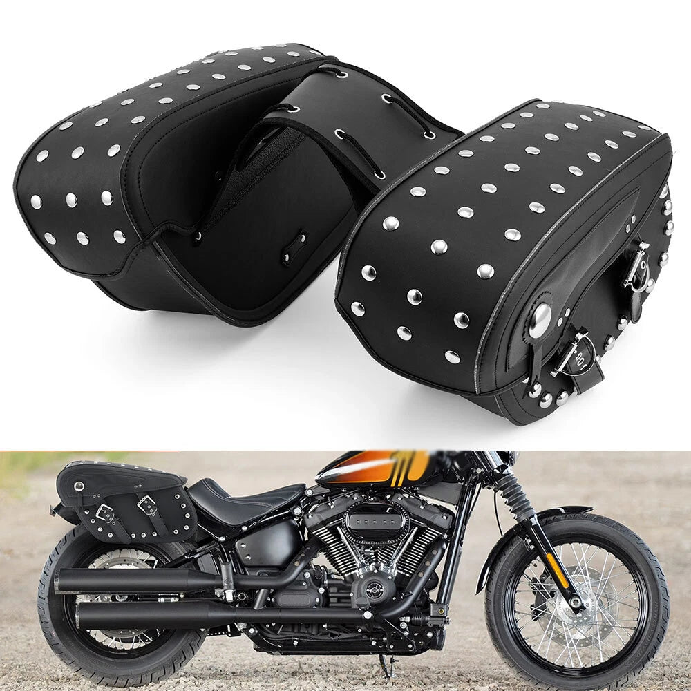 Pair of Side Saddle Bags for Yamaha V-Star XVS 950 1100 1300 (2009–2017)