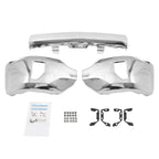 Front Bumper Face Bar for Chevy Silverado 1500 (2016–2019) Chrome, Fog Light Hole