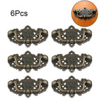 6Pc Antique Bronze Door Handle Pull for Kitchen Cabinet Drawer (N/A)