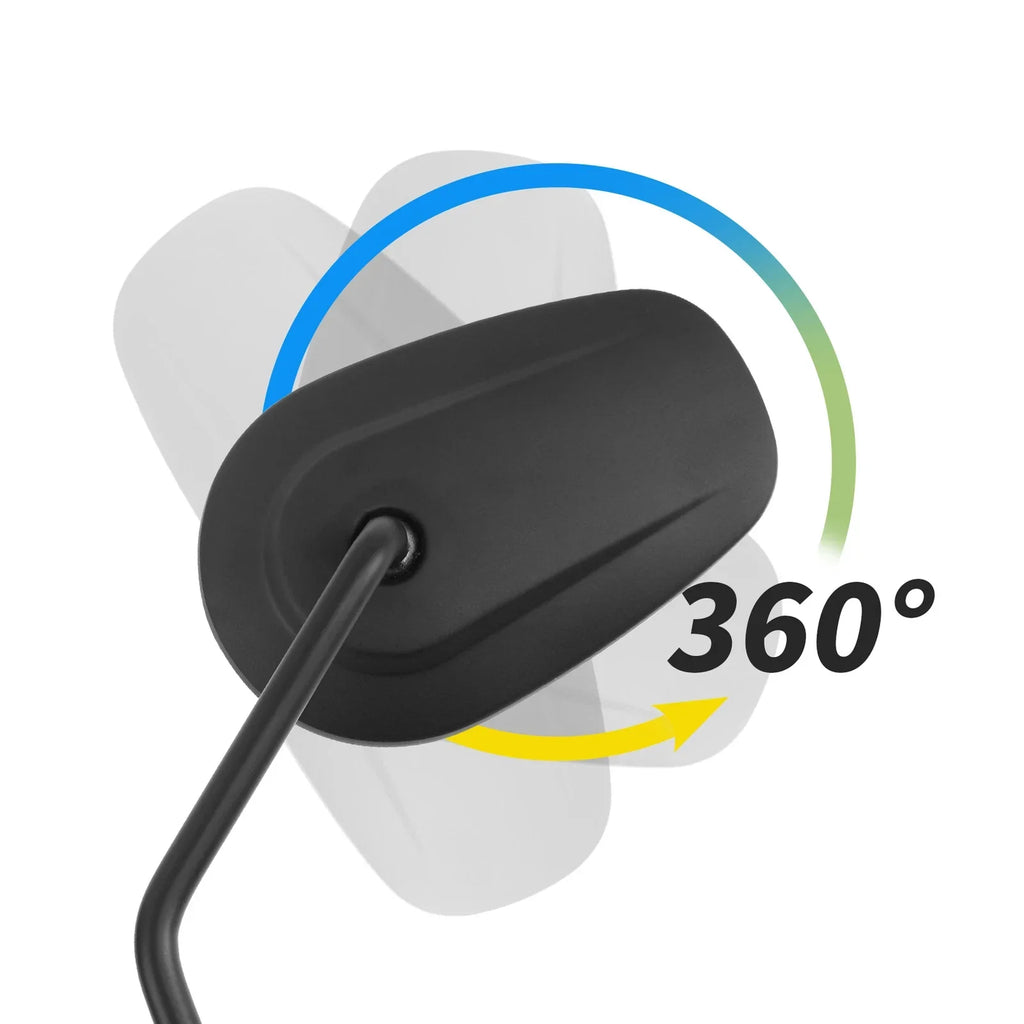 Matte Black Rearview Mirrors for Harley Heritage Softail Dyna Fat Bob