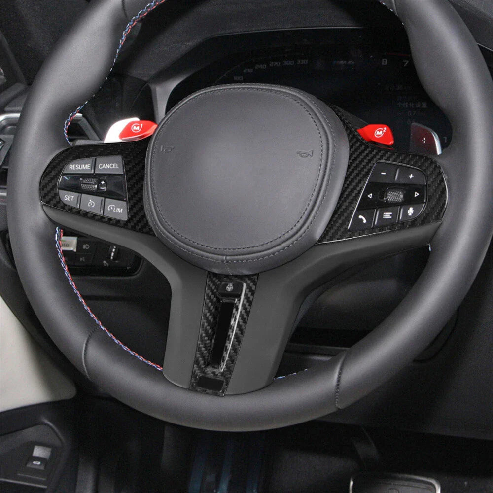 Real Carbon Fiber Steering Wheel Cover for BMW M2 M3 M4 G82 G83 (2023)