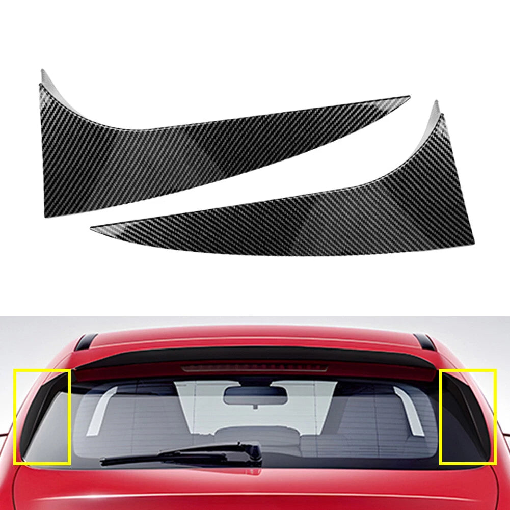 Carbon Look Rear Side Spoiler Wing for Benz CLA Shooting Brake (2013–2019)