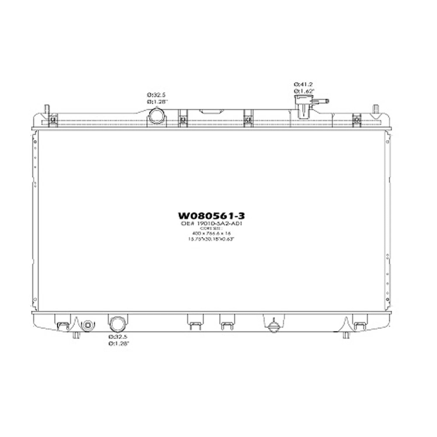 Replacement Plastic/Aluminum Radiator (See compatibility Chart)