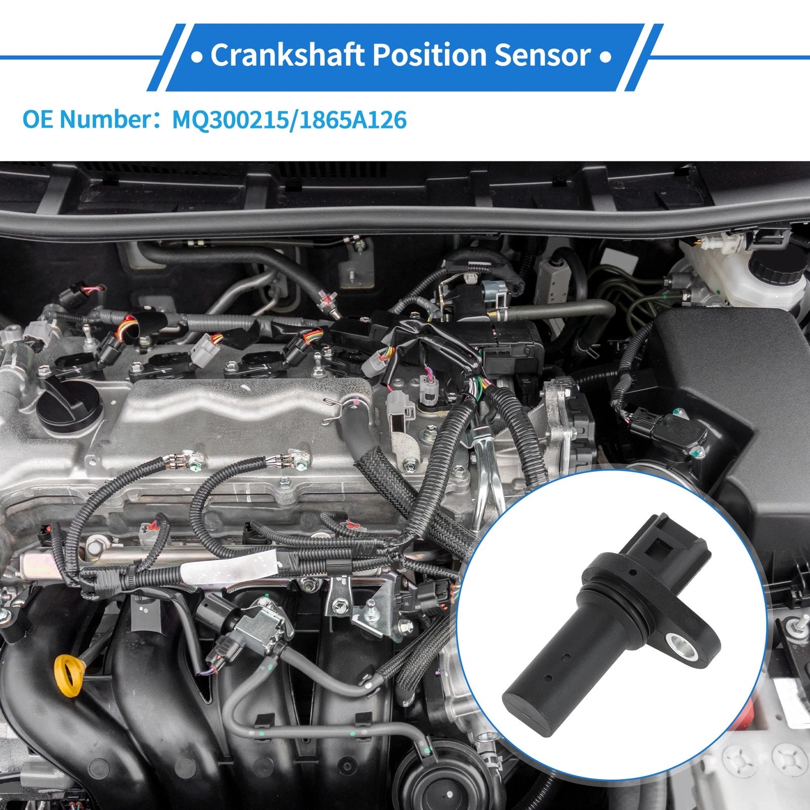 Crankshaft Position Sensor for Mitsubishi Pajero 2.4DI-D 4x4 (2015) No.MQ300215