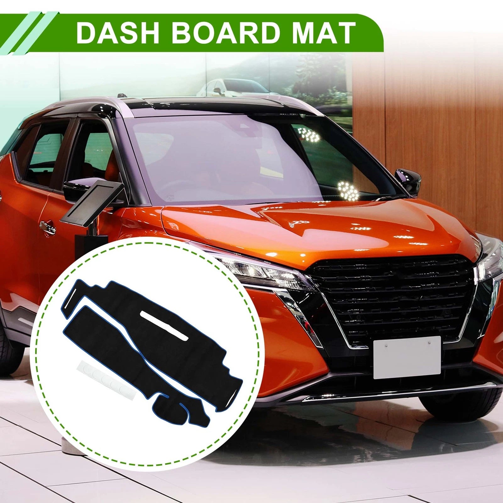 Dashboard Dash Cover Mat for Nissan Serena C27 (2016–2022) Black Blue
