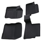 Set of 4 Anti-Slip TPE Carpet Floor Mats for Ford Focus (2012–2018) Black Waterproof