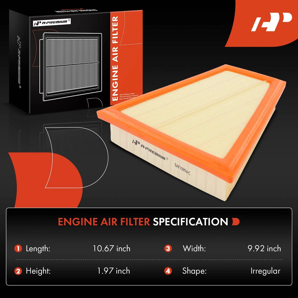 2X Engine Air Filter for BMW F10 528i 528i xDrive (2012-2016)