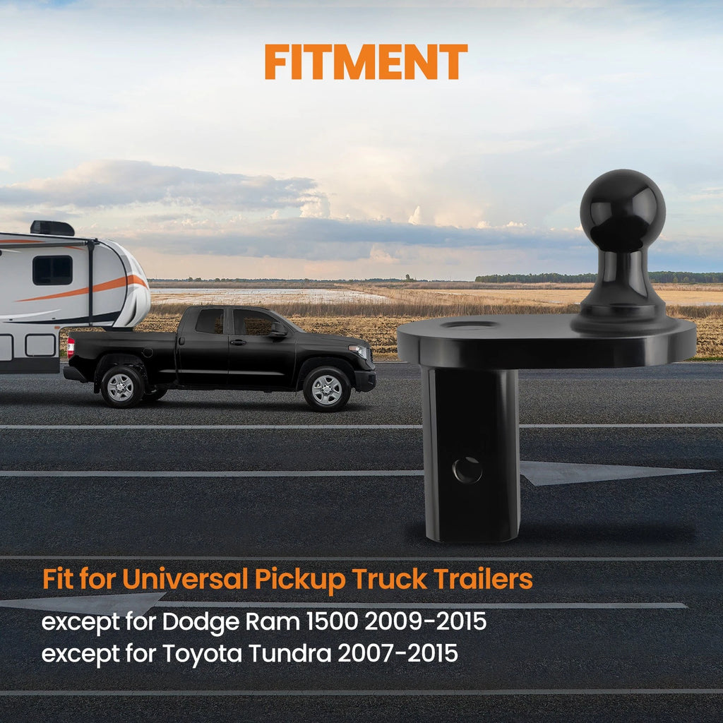 4" Offset Extender for Gooseneck Hitch with 2-5/16" Ball (Heavy Duty)