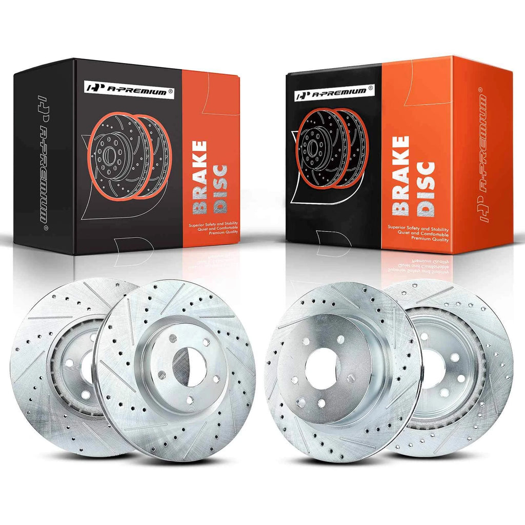 Drilled Brake Rotors for Nissan Maxima (2009–2014, 2016–2022)