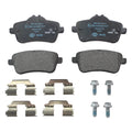 Set of 4 Hella Rear Low-Met Disc Brake Pads for Mercedes X166 (2013–2019)