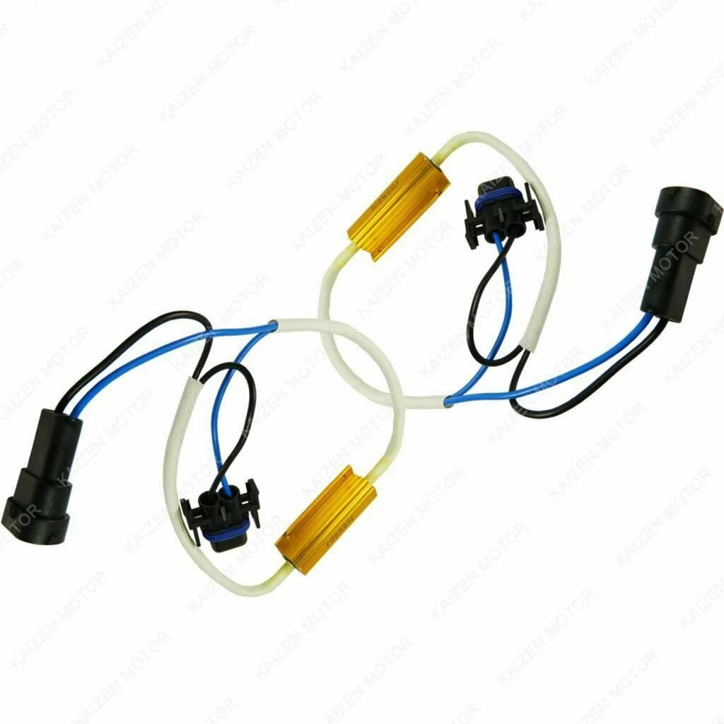 Error-Free CANBUE DRL Fog Light Resistor Decoder Wiring Conversion for H8 H11 (2011-2024)