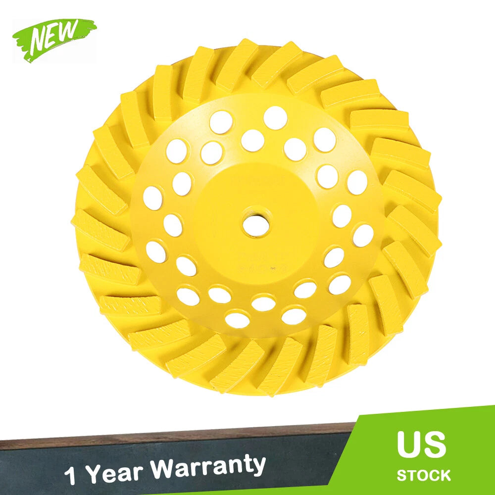 7-Inch Diamond Cup Grinding Wheel for Concrete (5/8-11 Arbor)